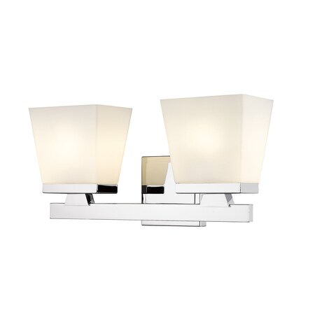 Z-Lite Astor 2 Light Vanity, Chrome & Etched Opal 1937-2V-CH